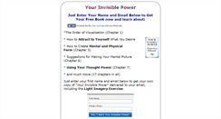 Desktop Screenshot of getyourinvisiblepower.com